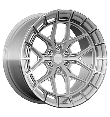 Vossen HFX1 8,5x19 ET42 5x112 66,5 silver polished