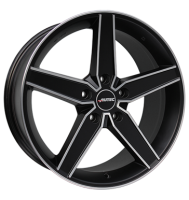 Autec Delano 8,5x20 ET48 5x112 70 schwarz matt poliert