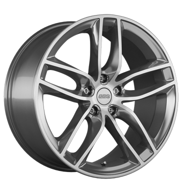 BBS SX 8x18 ET35 5x112 82 platinum silber diamant-gedreht