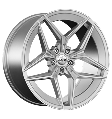 Antera A107 Concave 10,5x20 ET15 5x112 66,6 Silver Ice
