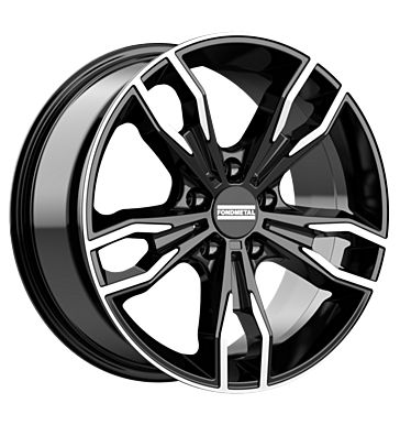 Fondmetal Alke 8,5x20 ET25 5x120 72,5 glossy black machined