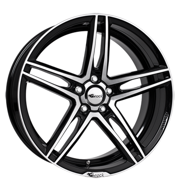 Brock B33 8x18 ET45 5x112 66,6 schwarz glanz vollpoliert
