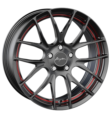 Breyton Race GTS-R 8,5x18 ET48 5x120 72,5 matt black red circle undercut