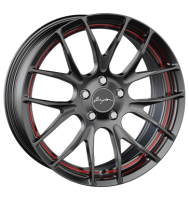 Breyton Race GTS-R 7x17 ET40 4x100 56 matt black red...