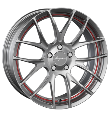 Breyton Race GTS-R 7x18 ET48 5x112 66,5 matt gun red circle undercut