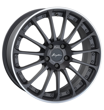 Breyton Magic CW 8,5x19 ET35 5x112 66,5 matt grey with polished lip