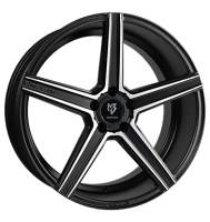 mbDESIGN KV1 DC 10x22 ET20 5x112 75 Schwarz seidenmatt...