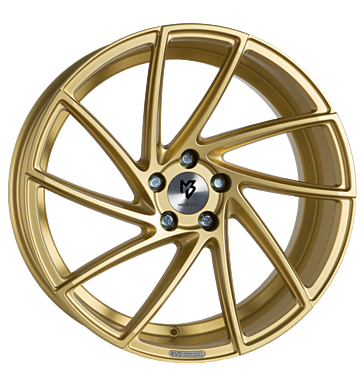 mbDESIGN KV2 8,5x19 ET43 5x112 75 gold glänzend