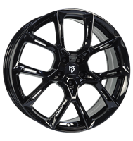 mbDESIGN KX1 8,5x20 ET35 5x112 75 schwarz glänzend