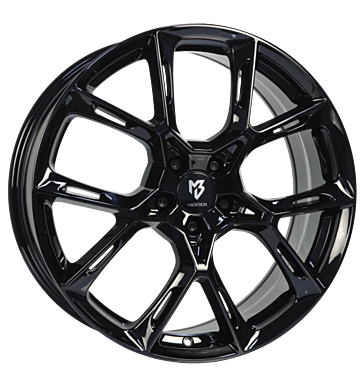 mbDESIGN KX1 8,5x20 ET50 5x108 75 schwarz glänzend
