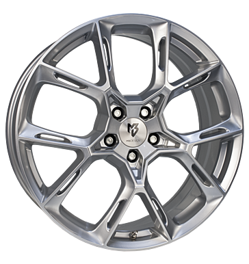 mbDESIGN KX1 8,5x20 ET50 5x114,3 75 lichtsilber