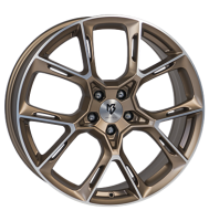 mbDESIGN KX1 9x21 ET35 5x115 75 Bronze hell matt Konturen...