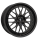 mbDESIGN LV1 7x17 ET45 4x100 67,1 schwarz stumpfmatt