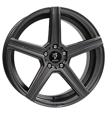 mbDESIGN KV1 9x20 ET25 5x112 75 grau glänzend lackiert
