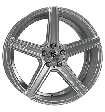 mbDESIGN KV1 DC 10,5x20 ET50 5x112 75 lichtsilber