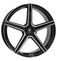 mbDESIGN KV1S 9x21 ET37 5x108 75 Schwarz glänzend...