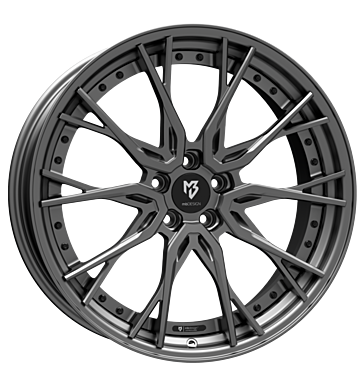 mbDESIGN KV3.2 9x21 ET28 5x120 72,55 Stern grau matt Bett grau matt