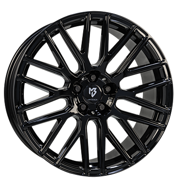 mbDESIGN KV4 9x20 ET25 5x112 75 schwarz glänzend lackiert