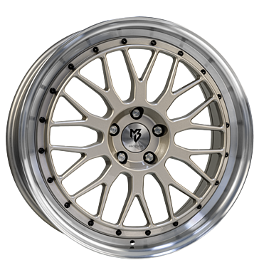 mbDESIGN LV1 7,5x18 ET45 5x112 75 champagner glänzend Außenbett pol.