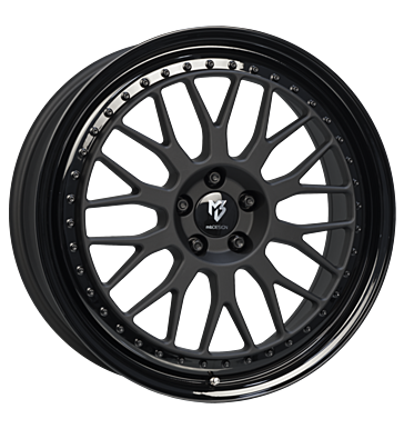 mbDESIGN LV1.2 8,5x19 ET32 5x100 67,1 schwarz stumpfmatt Außenbett hochglanzpol.