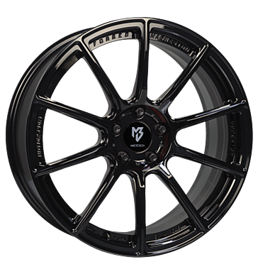 mbDESIGN MF1 9x19 ET47 5x112 75 schwarz glänzend lackiert