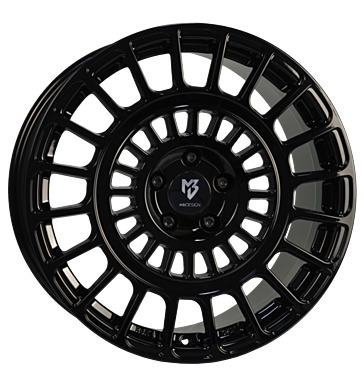 mbDESIGN MSP 8,5x19 ET45 5x112 57,06 schwarz glänzend lackiert