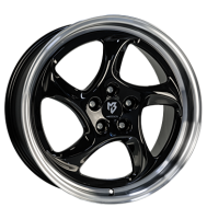 mbDESIGN Turbo 9x19 ET42 5x112 75 Schwarz glänzend...