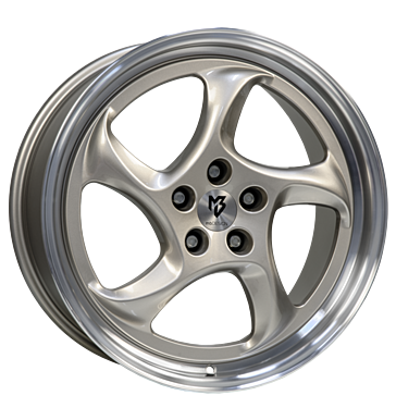 mbDESIGN Turbo 9,5x19 ET40 5x112 75 champagner glänzend Außenbett pol.