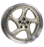 mbDESIGN Turbo S 9,5x19 ET40 5x112 75 champagner...
