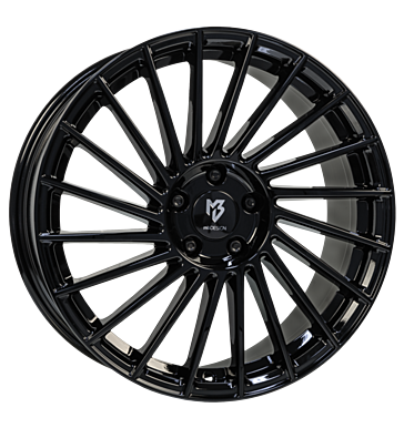 mbDESIGN VR3 7,5x18 ET45 5x108 75 schwarz glänzend lackiert
