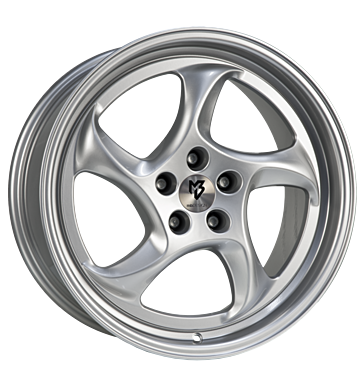 mbDESIGN Turbo 8,5x19 ET30 5x100 67,1 lichtsilber glänzend lackiert