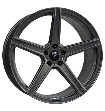 mbDESIGN KV1S 9,5x20 ET50 5x112 75 grau matt lackiert