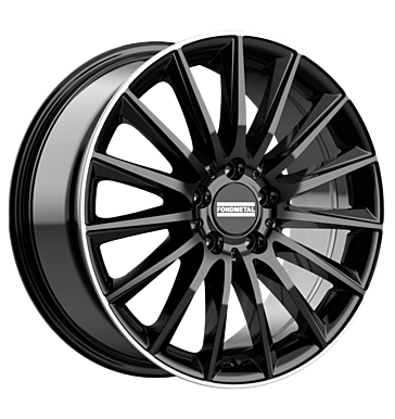 Fondmetal Aidon 9,5x20 ET22 5x112 66,5 glossy black machined lip