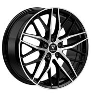 V1 Wheels DS2 8x18 ET48 5x112 66,6 schwarz hochglanzpoliert