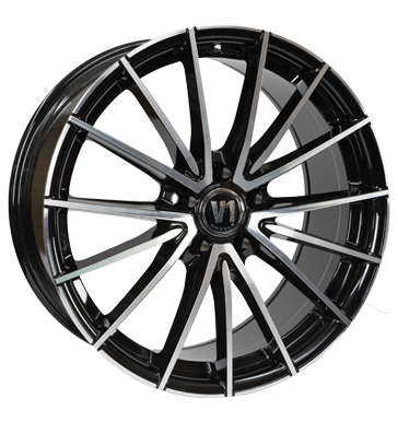V1 Wheels V2 8,5x20 ET35 5x120 72,6 schwarz hochglanzpoliert