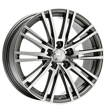 2DRV WH18 8x18 ET35 5x112 66,6 daytona grau hochglanzpoliert