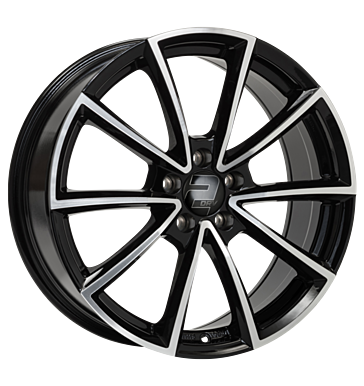 2DRV WH28 9x20 ET33 5x112 66,6 schwarz hochglanz poliert