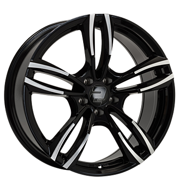 2DRV WH29 8,5x18 ET26 5x112 66,6 schwarz hochglanz poliert