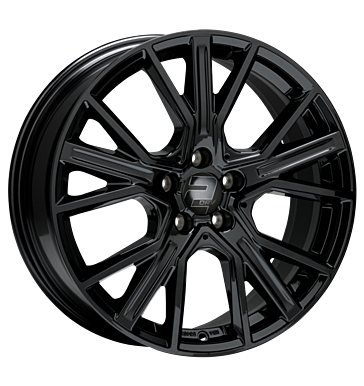 2DRV WH34 7,5x17 ET45 5x112 66,6 schwarz glänzend lackiert