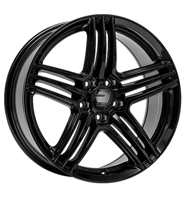 2DRV WH12 8x19 ET40 5x112 66,6 schwarz glänzend lackiert