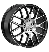 2DRV WH26 7,5x17 ET35 4x100 63,4 schwarz hochglanzpoliert