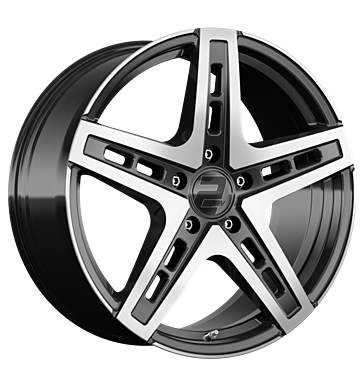 2DRV WH38 9,5x22 ET35 5x112 66,6 schwarz hochglanzpoliert