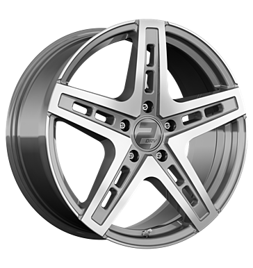 2DRV WH38 9x20 ET42 5x112 66,6 daytona grau hochglanzpoliert