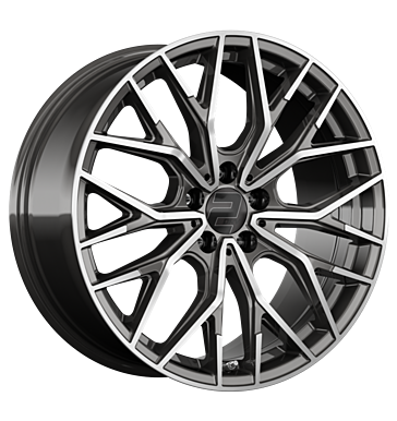2DRV WH37 8,5x19 ET46 5x114,3 72,6 dark gunmetal poliert