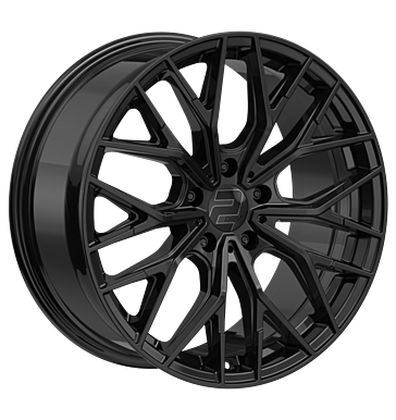 2DRV WH37 8,5x20 ET48 5x108 63,4 schwarz matt lackiert