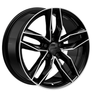 2DRV WH40 7,5x18 ET44 5x112 66,6 schwarz hochglanz poliert