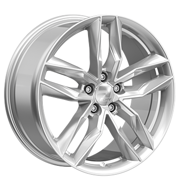 2DRV WH40 7,5x18 ET49 5x112 66,6 race silber lackiert