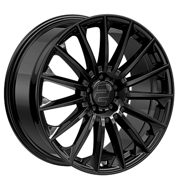 2DRV WH39 10x22 ET20 5x112 66,6 schwarz glänzend lackiert