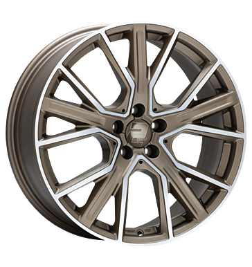 2DRV WH34 9x21 ET40 5x112 66,6 bronze matt hochglanzpoliert