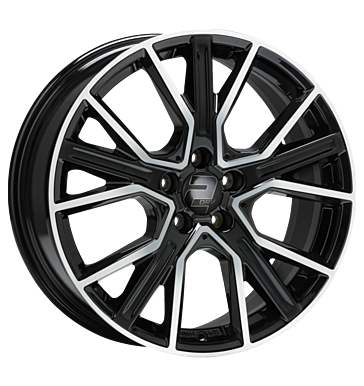 2DRV WH34 8x19 ET45 5x108 72,6 schwarz hochglanzpoliert